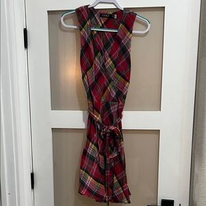 Ralph Lauren Multicolor Plaid Mini Dress